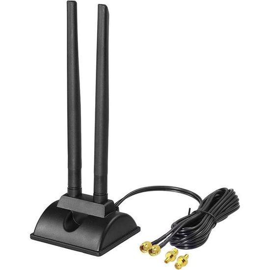 2 Antennes 4G/5G Externes Magnétiques 3dBi - Câble 3m, Connecteurs SMA Et TS9 - Pour Routeur, Modem, Caméra De Chasse, Voiture