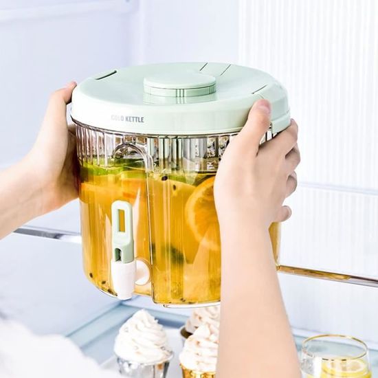 Distributeur D'Eau Froid 3,5L Avec Robinet Pour Réfrigérateur - Résistant Chaud Et Froid