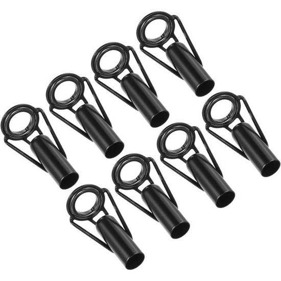 Kit De Réparation De 6 Anneaux De Tête Pour Canne à Pêche – Acier Inoxydable, Diamètres 4 à 6,5 Mm – Pour Eau Douce Ou Salée