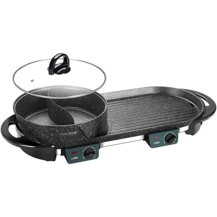 Pot à Fondue Température constante Dual Control Chaud Barbecue Barbecue