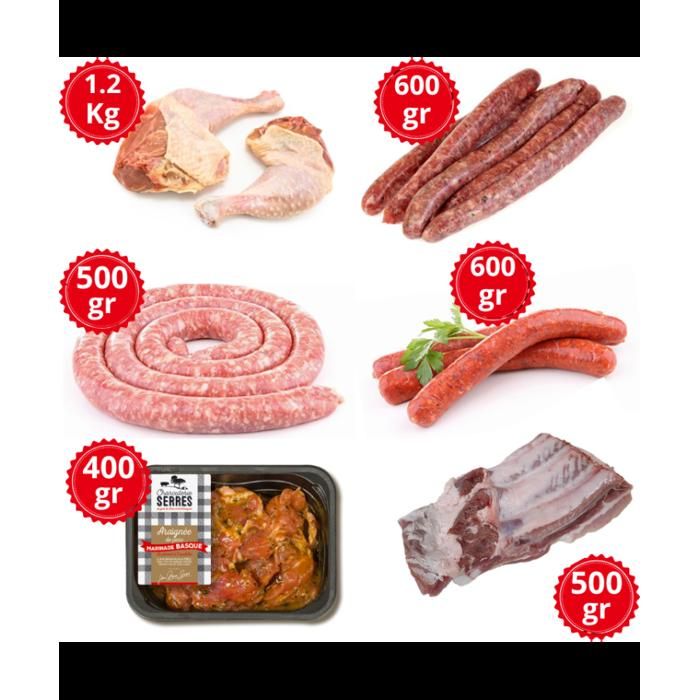 Colis de Grillades complet - Assortiment de viandes françaises à griller - Viandes origine France
