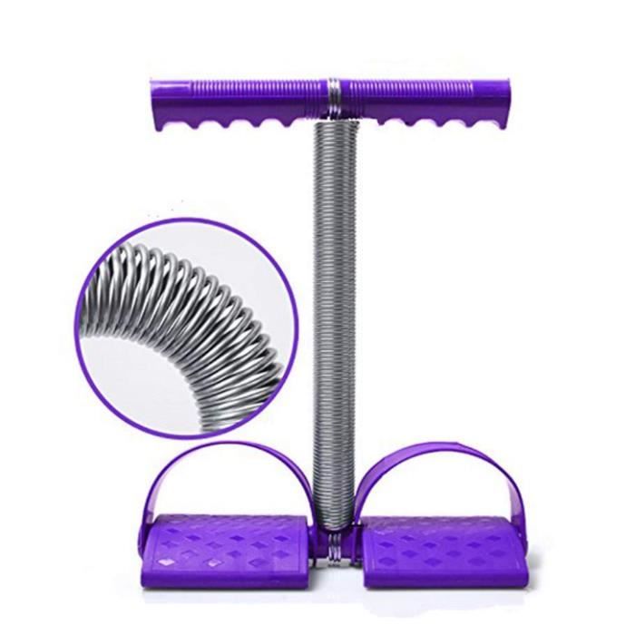 Élastique Sit Up Pull Corde Ressort Tension Pied Pédale Abdomen Jambe Exercices, Rameur élastique à Abdominaux pour Fitness