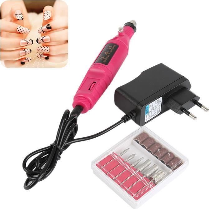 Electric Nail File Drill Set Manicure Pedicure Machine&6bits Kit