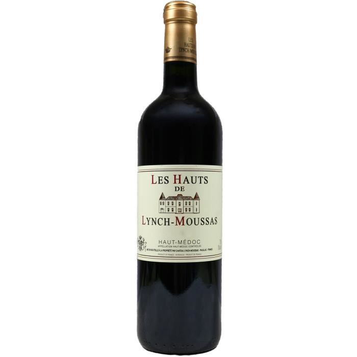 Les Hauts de Lynch-Moussas, 2ème vin de Château Lynch-Moussas, 5ème cru Pauillac (Bordeaux), 2014 - Vin Rouge