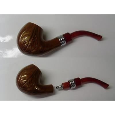 pipe marron feuille