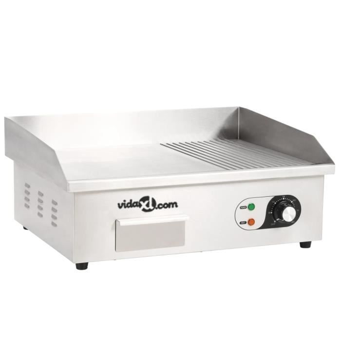 Plancha électrique Acier inoxydable 3000 W 54 x 41 x 24 cm