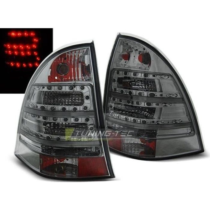 Paire de feux arriere Mercedes classe C W203 00-07 LED fume-27336009