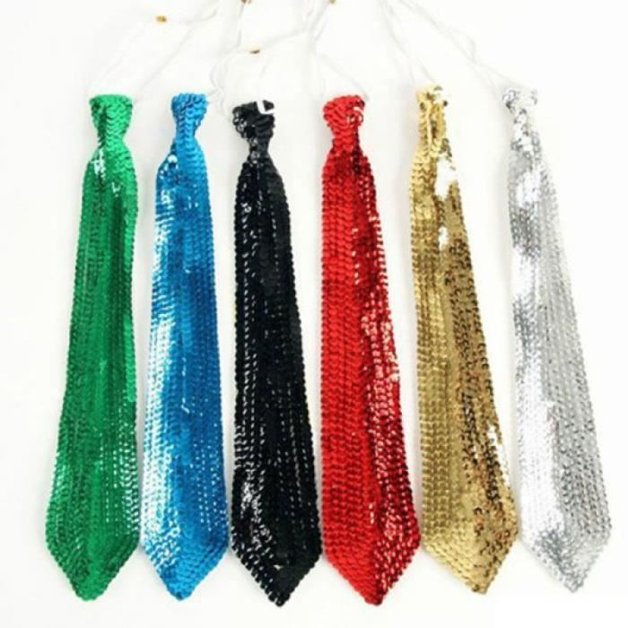 6 pièces enfants cravates décoratives paillettes exquises brillant confortable cravate PLIERS - BARRETTE - CHOUCHOU - ELASTIC