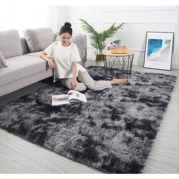 Tapis Shaggy Gris
