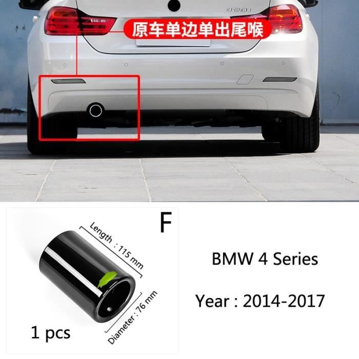 Pièces Auto,Silencieux d'échappement pour voiture,tuyau arrière modifié,pour BMW 1 2 3 4 5 7 série X1 3GT F20 F22 F30 F32 - Type f