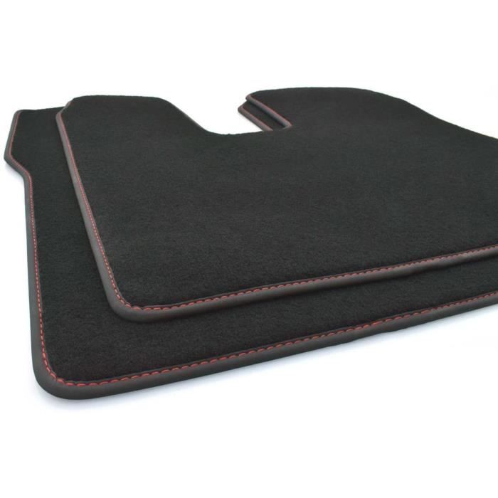 Kh Teile Tapis de sol pour camion Man TGX (coutures rouges) Qualité d'origine Tapis de voiture 2 pièces conducteur + passager