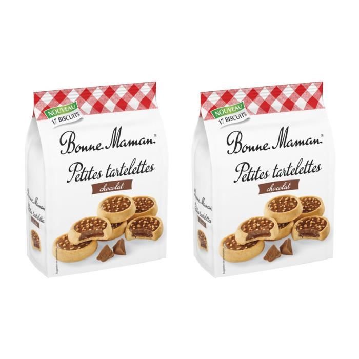[ Lot de 2 ] Petites tartelettes chocolat Bonne Maman - 250g