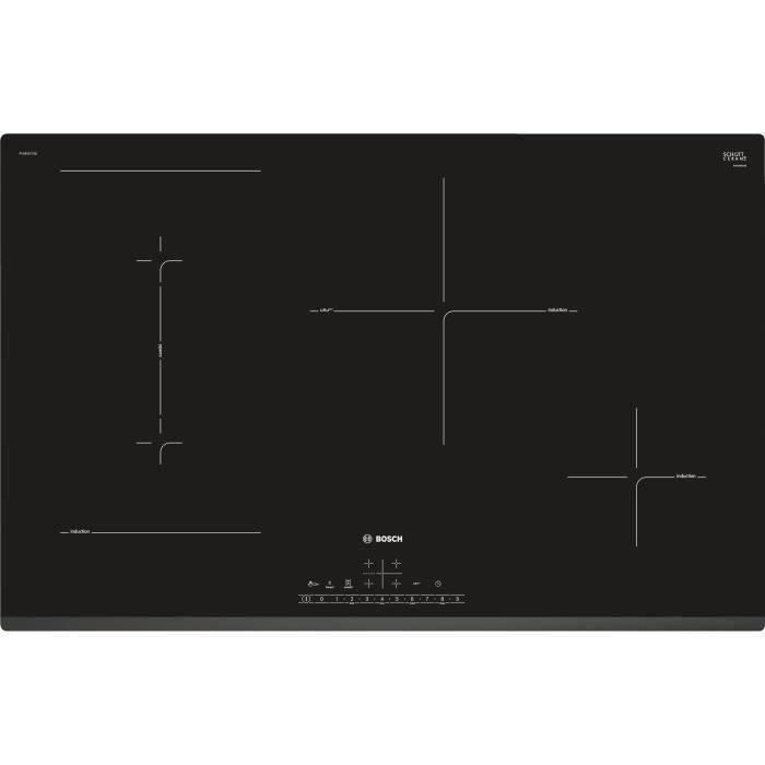 SHOT CASE - BOSCH - PVS831FC5E - Table induction - 4 foyers - 2200W - Vitrocéramique - Noir