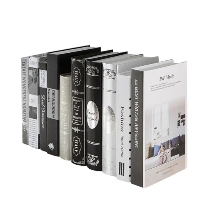 1 PC livre parure Creative Simulation décoratif modèle de bureau maison pour boutique café hôtel BOITIER PC - PANNEAUX LATERAUX