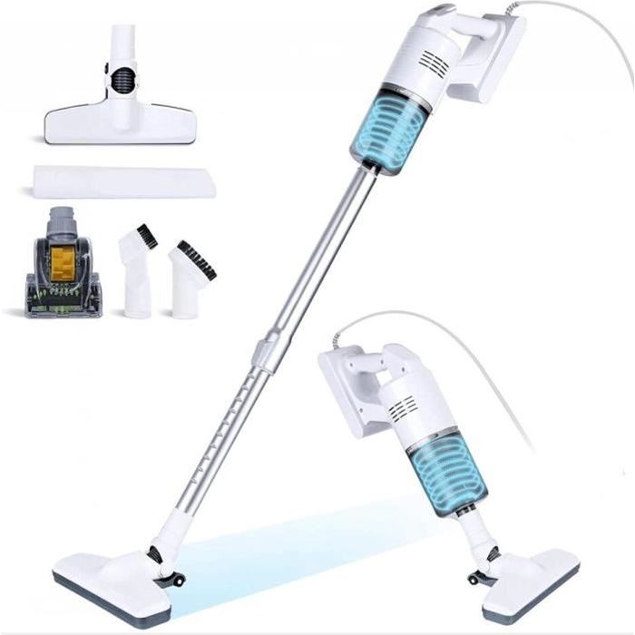 IZTOSS Aspirateur Balai Sans Sac, Aspirateur à Main 4 en 1(800W/16Kpa Puissance d'aspiration, Filtration HEPA, Brosse pour Sols Durs