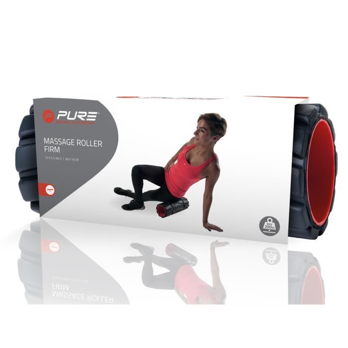 PURE2IMPROVE Rouleau Roller Firm 900 - Fitness - Noir