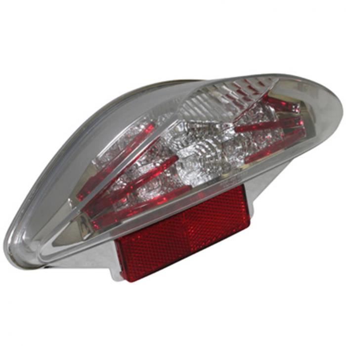 PHARES FEU AR SCOOT REPLAY LEXUS RED A LEDS POUR MBK 50 NITRO-YAMAHA 50 AEROX -HOMOLOGUE CE- (18 LED