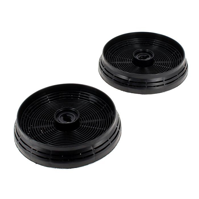 Filtre charbon rond d=146 par 2 pour Hotte Rosieres, Hotte Ariston, Hotte Indesit, Hotte Candy, Hotte Hotpoint, Hotte Airlux, Hotte