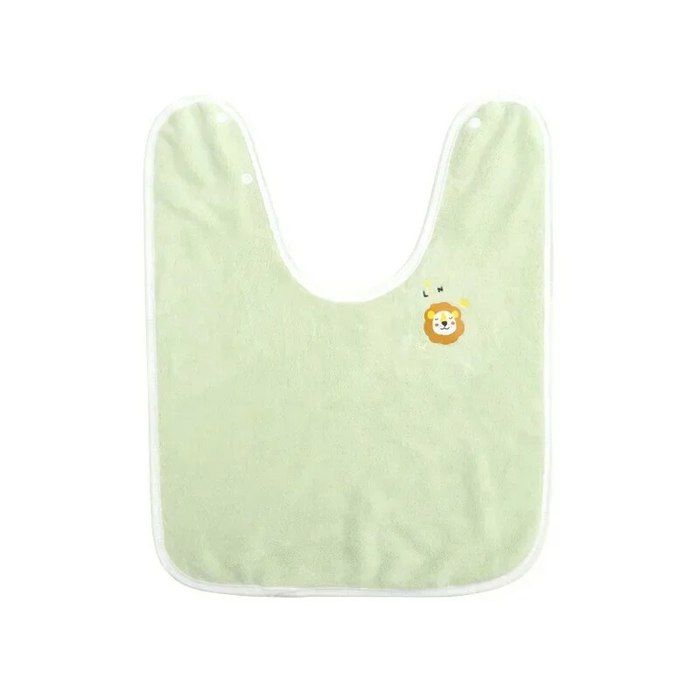 Lot De 10 Bavoirs Bébé Blanc Double Épaisseur 18x18cm - Imperméables Et Personnalisables