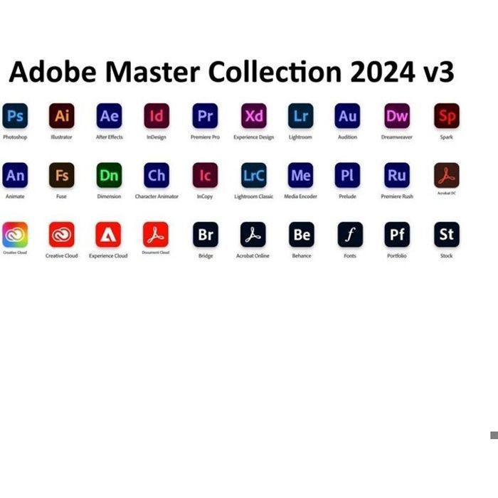 Abonnement annuel légal Pack Adobe creative cloud collection 20232024