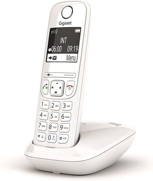 Gigaset AS690HX – Téléphone Sans Fil DECT Avec Mains-Libres, Grand Écran, Liste Noire – Version Italienne, Longue Autonomie