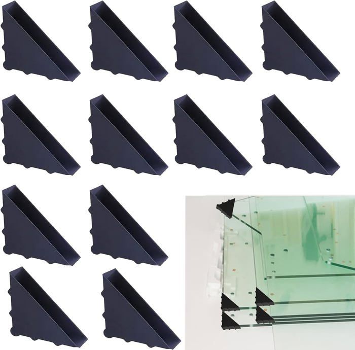 60 Protections D'Angle Bébé - 6 Tailles Triangle - Pour Coins De Table, Miroir, Meubles - Noir