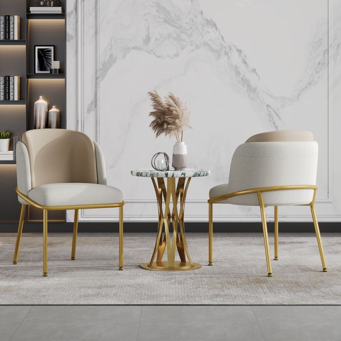 2 chaises modernes avec pieds inclinés et patins réglables idéales pour la maison les bureaux en open space ou la salle à manger
