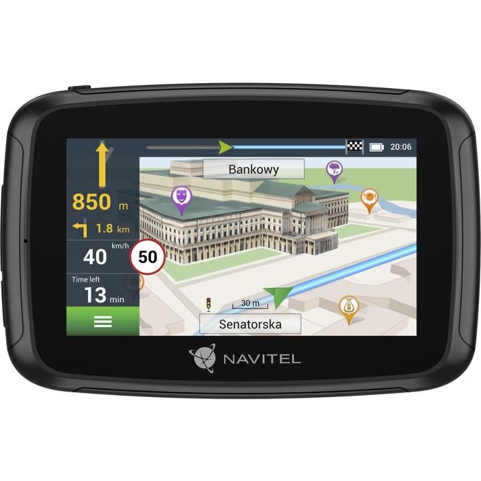 Navigation GPS - NAVITEL - G590 MOTO - Écran 5 pouces - Résolution 800x480 - Bluetooth et USB