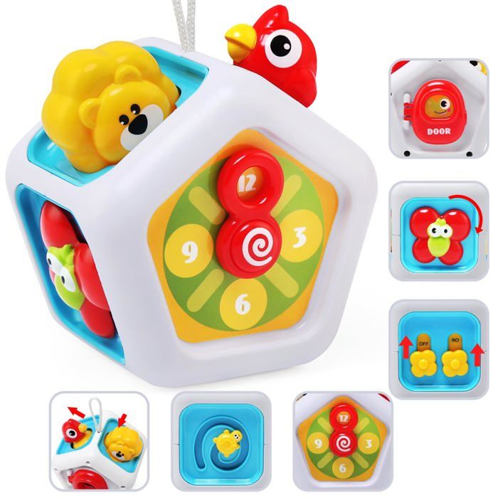 Cube d'Activités Montessori Bébé 8 en 1 | Jouet Sensoriel