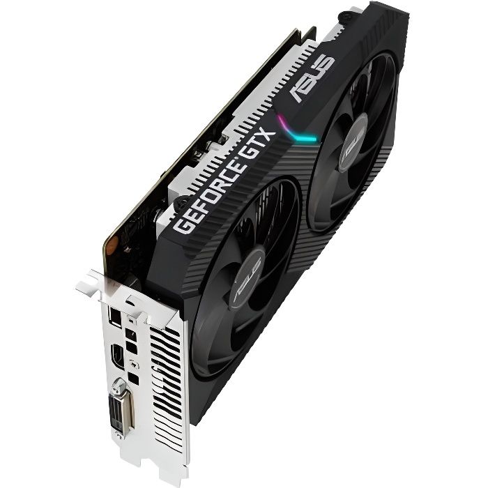 Geforce DUAL-GTX1650-OC 4G MINI PCI Ex3.0 DDR5 DVI /HDMI / P Réf: DUAL ...