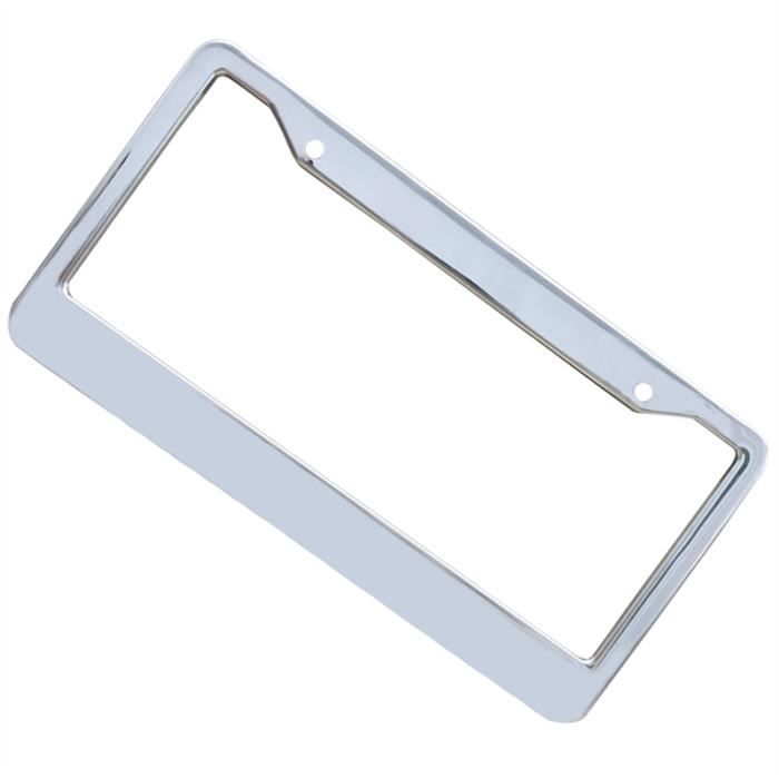 Lot de 2 supports de plaque dimmatriculation chrom/é Noir brillant brillant avec fixation vis