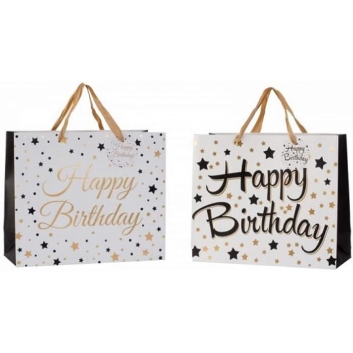 12 Sacs Cadeaux Anniversaire En Papier Kraft – Motifs Dessins Animés Mignons, Avec Poignées, 21,5x15x8 Cm - 3