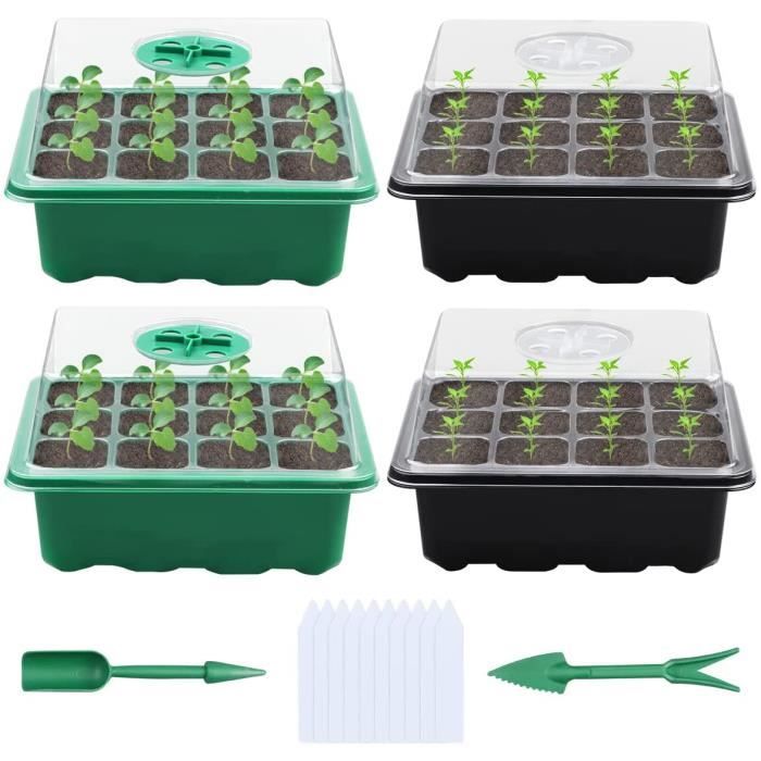 SUPVOX 6pièces Plateau De Germination De Plantes Plastique Bac De