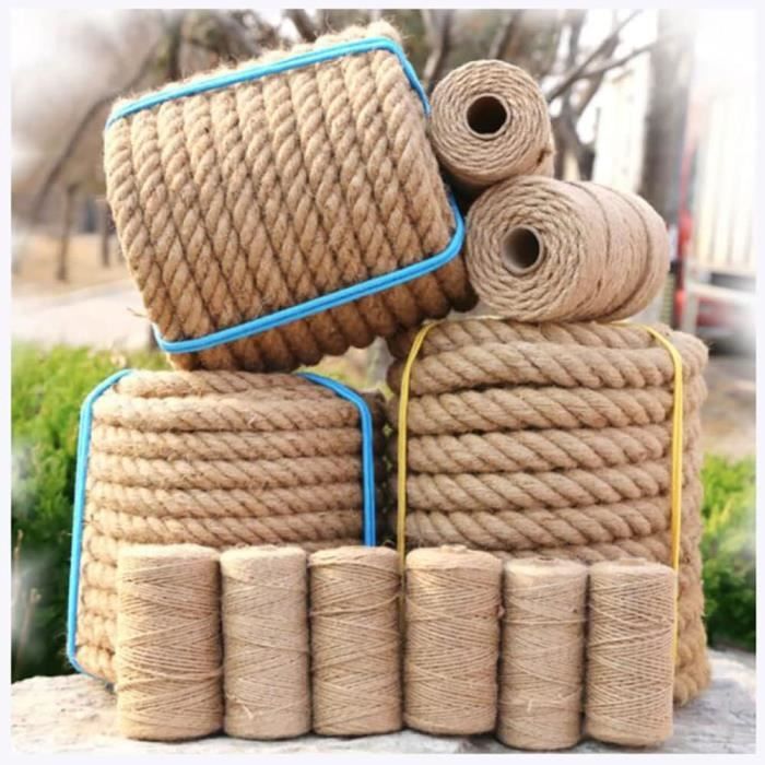 Corde lisse à grimper en chanvre synthétique ∅ 22 mm - La Fabrique à Filets