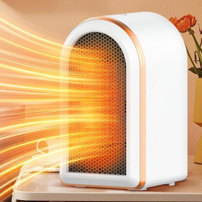 Mini Radiateur Soufflant, Chauffage Céramique Portable Avec Protection