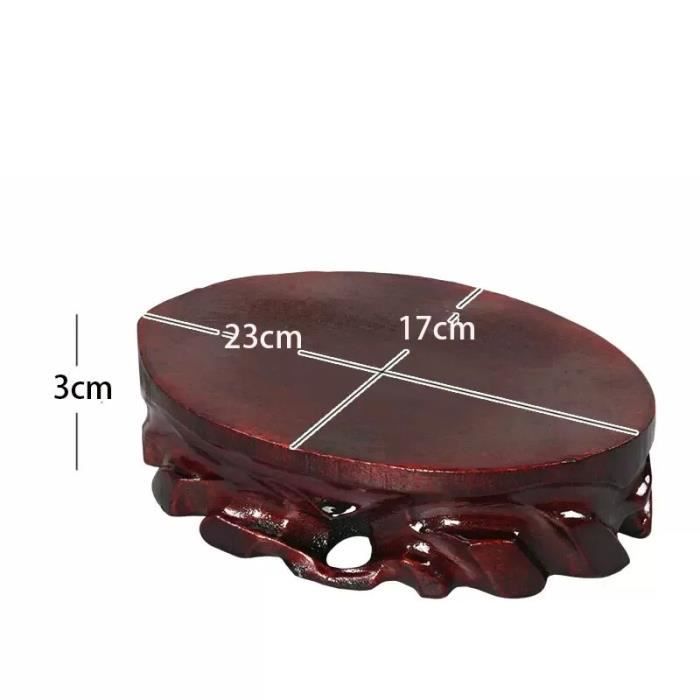 Base En Bois Massif Agatige Pour Bonsaï Théière - Piédestal Délicat 8cm X 8cm X 3.7cm
