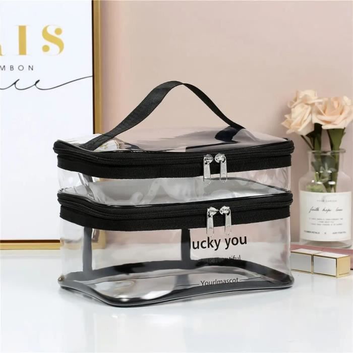 Trousse Maquillage Léopard - Grande Capacité Pour Voyage Et Quotidien