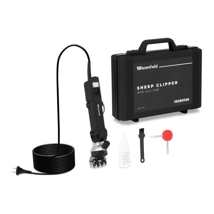Tondeuse Électrique Professionnelle 350W Pour Moutons - 6 Vitesses, 4 Peignes, Lames Réglables 0,8-2,3 Mm, Idéale Pour Poils Épais Et Animaux