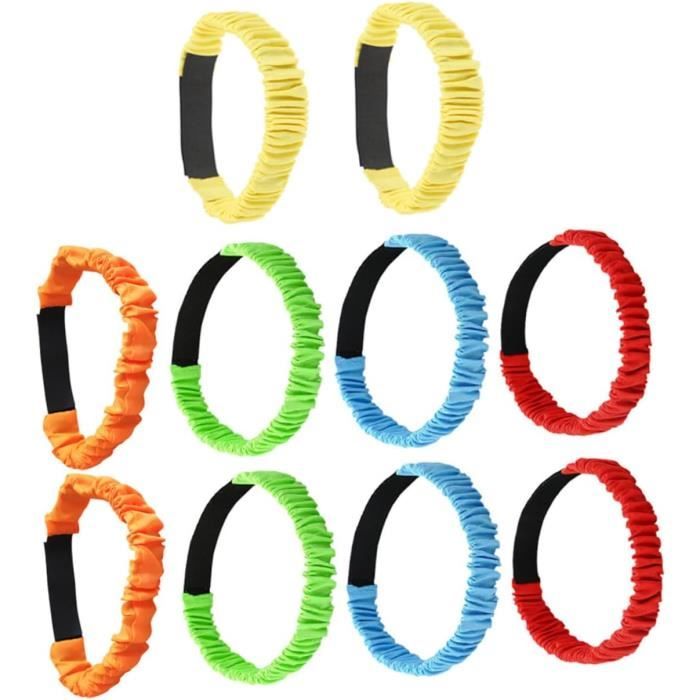 4 Bandes De Course à 3 Pattes - Couleurs Assorties, Réglables, Pour Jeux D'équipe Et événements