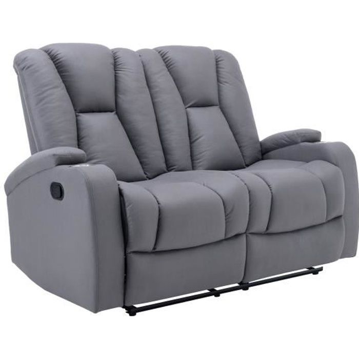 Canape Milan 2 Gris Clair