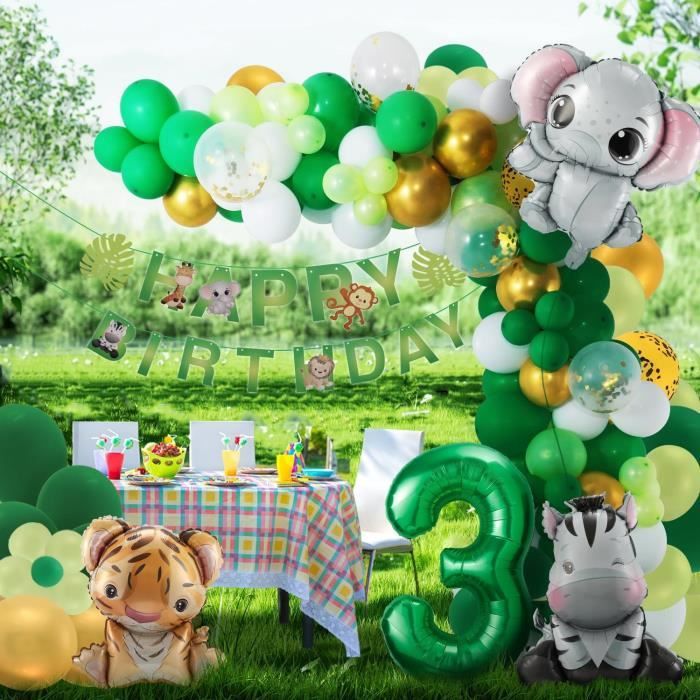 Lot De 8 Centres De Table Et Supports En Bois Pour Décoration De Table, Fête Prénatale Et Fête D'anniversaire Sur Le Thème De La Jungle Pour Garçons Et Enfants, Fournitures De Fête