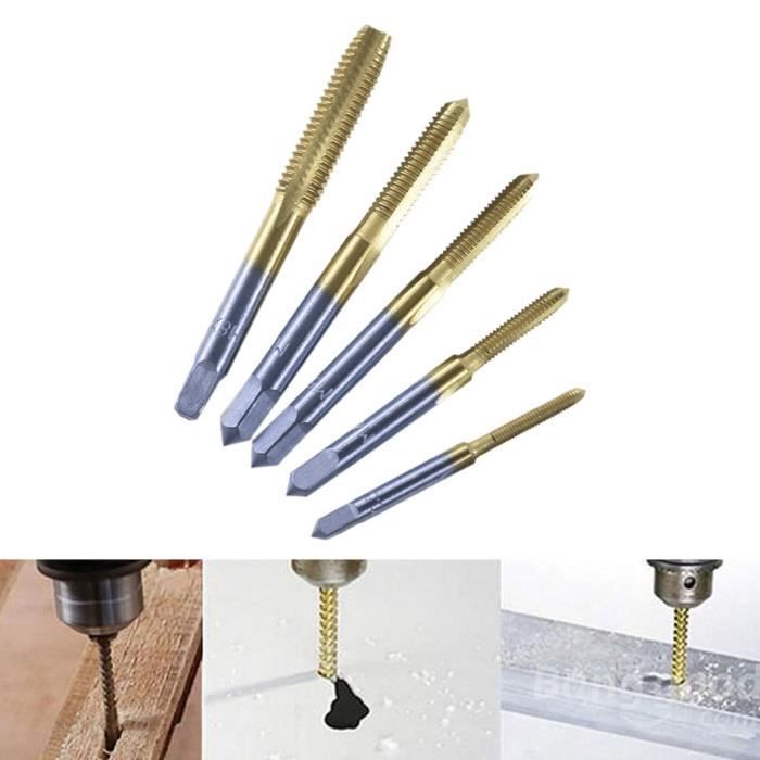 Taraud à main en titane Taraudage Vis Filetage Métrique Bouchons ...