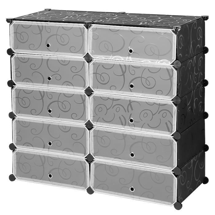 Meuble A Chaussures 10 Cubes Diy Armoire A Chaussures Etageres