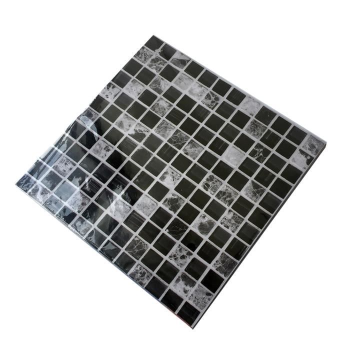 Noir Mosaique Creative Tile Sticker Cuisine Salle De Bain