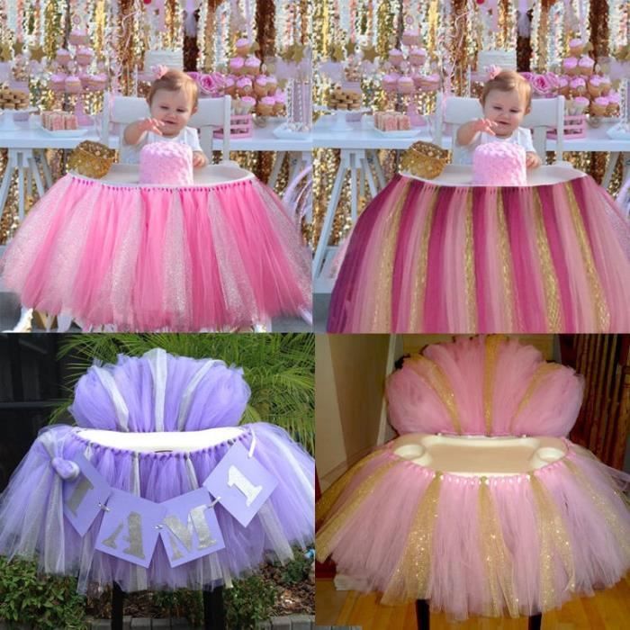 Tulle Tutu Table Chair Jupe Pour Mariage Fete D 39 Anniversaire