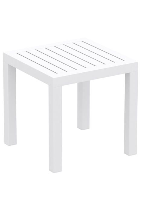 Petite Table De Jardin En Plastique Blanc Resistante Aux