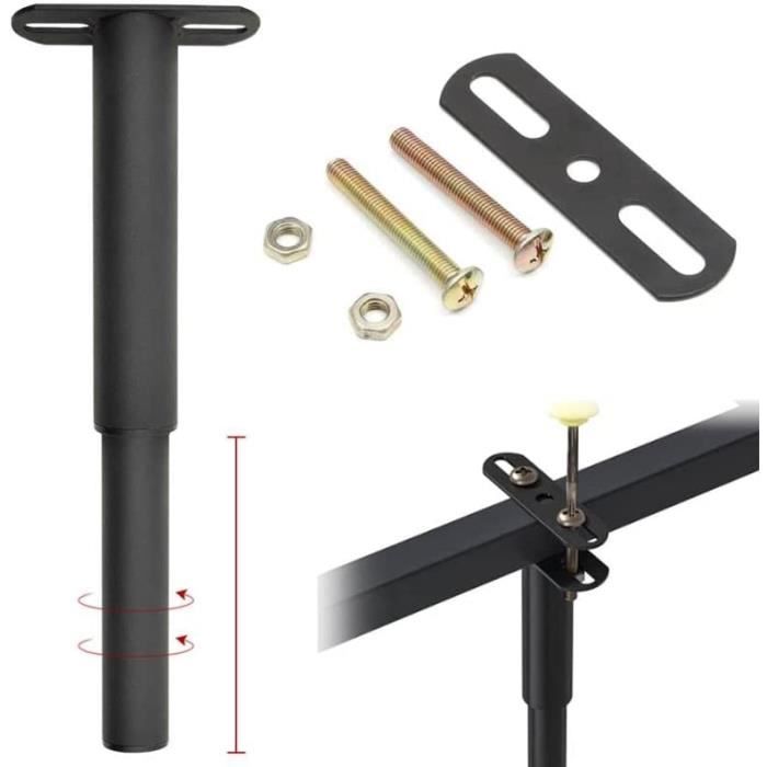 4pcs Pieds De Table De Support De Plaque De Fixation Pieds De Table Fixés Vis Pour La Connexion Des Pieds En Bois Massif (Argent