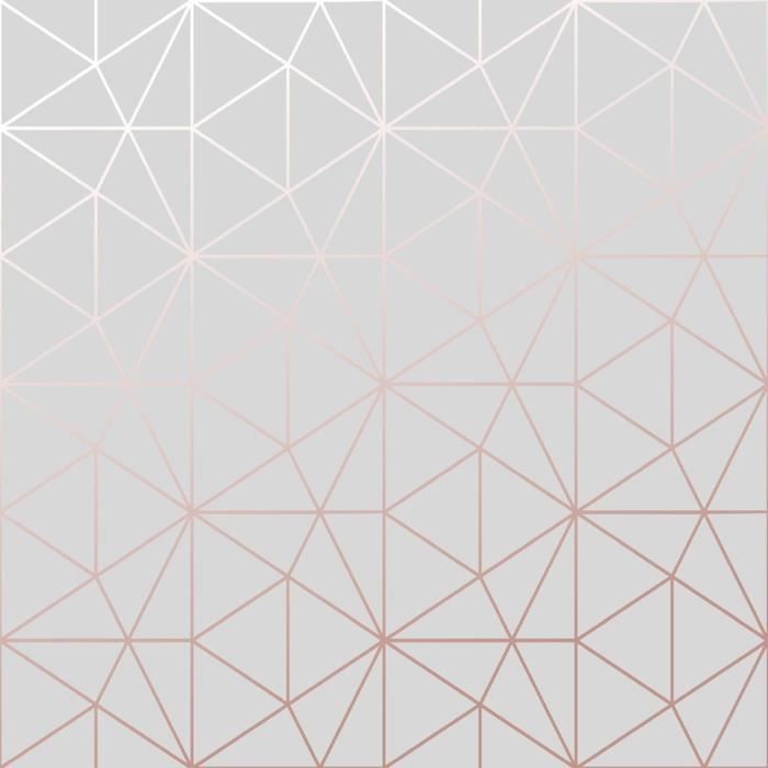 Metro Triangle Fond d'écran géométrique Triangle - Gris et Or Rose - WOW009  - Achat / Vente papier peint Metro Triangle Fond d'écran - Cdiscount