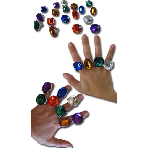 Bague fausse pierre précieuse - Accessoire Déguisement - Rue de la Fête
