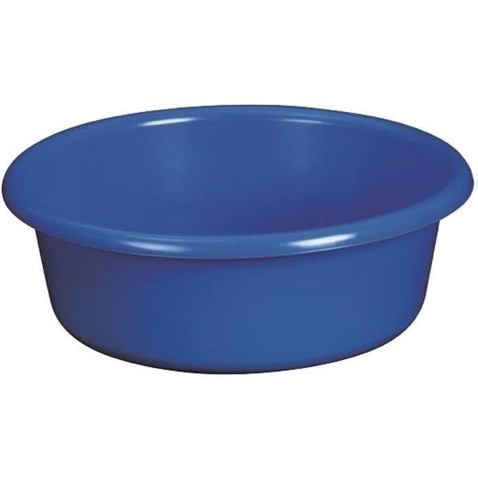 Cuvette ronde - D: 36 cm - H 12 cm - 6.5 L - bleu